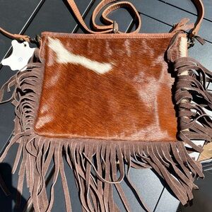ADBGS125 American Darling crossbody 11x8 new with tags. Brown leather